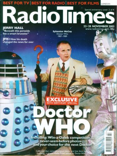 Sylvester McCoy Doctor Who Magazine okładka - 40 rocznica