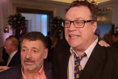 Steven Moffat i Russel T. Davies na Radio Times Cover Party