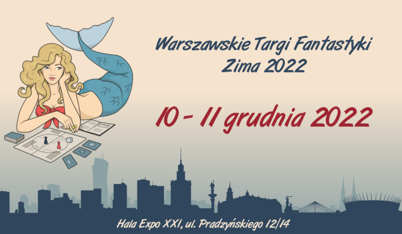 Warszawszkie Targi Fantastyki zima 2022 plakat