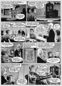 Pierwsza strona pierwszego komiksu Tv Comic z Johnem i Gillian Who