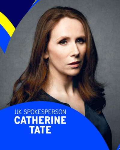Catherine Tate na Eurowizji jako spokeperson Wielkiej Brytanii